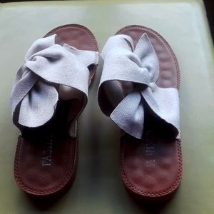 Beige Suede Sandals Size 8.5